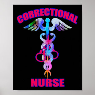 Poster Prisons D'Infirmière De Service Correctionnel Pris