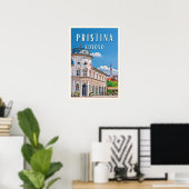 Poster Pristina, le coeur du Kosovo (Bureau à domicile)