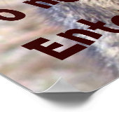 Poster Privé Veuillez imprimer (Coin)