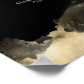 Poster Prix de l'Aquarelle Noire d'or moderne (Coin)