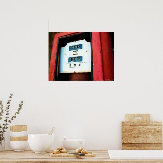 Poster Prix De L'Essence Manquant (Cuisine)