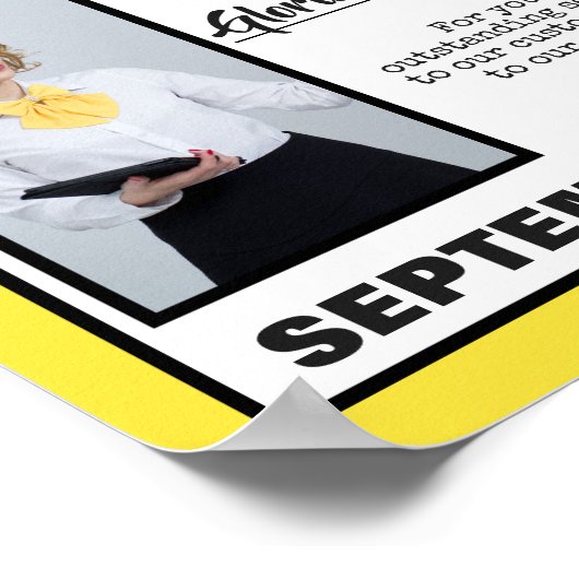 Poster Prix de reconnaissance photo de l'employé du mois (Coin)