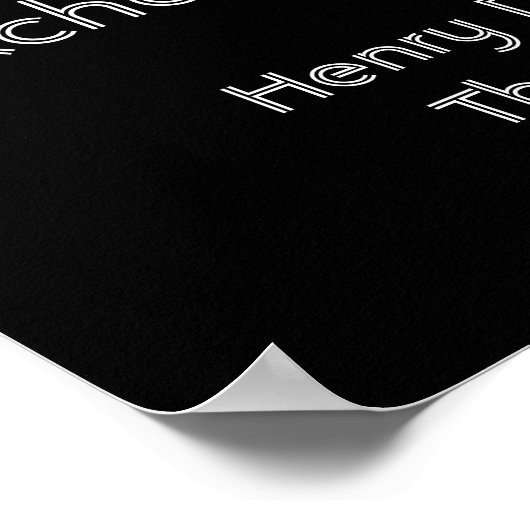 Poster Prix des objets — citation Thoreau - tirage d'art (Coin)