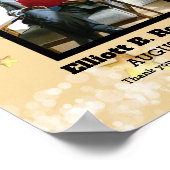 Poster Prix du salarié du mois en or faux pour photo (Coin)