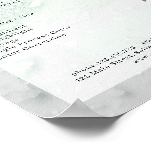 Poster Prix du Salon de Parties scintillant moderne (Coin)