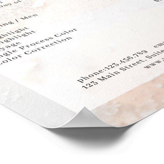 Poster Prix du Salon de Parties scintillant moderne (Coin)