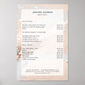 Poster Prix du Salon de Parties scintillant moderne (Devant)