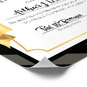 Poster Prix Faux or universel de l'anniversaire de l'empl (Coin)