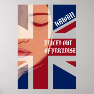 Poster PRIX HORS PARADIS - Drapeau WAHINE HI PLEIN