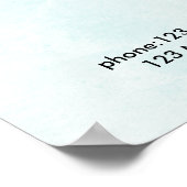 Poster Prix Style Aquarelle Moderne (Coin)