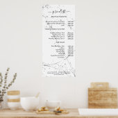 Poster Prix Style Marmor Moderne (Cuisine)