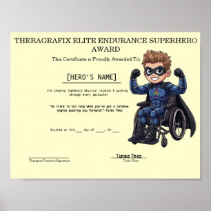 Poster Prix Turbo Theo Elite Endurance Superhero