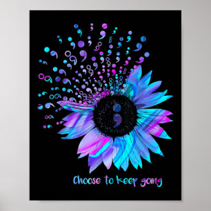 Poster Prix vintage de prévention du suicide floral de to