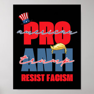 Poster Pro Amérique Anti Trump