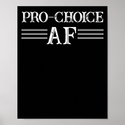 Poster Pro Avortement ProChoice Pro Choice AF féministe (Devant)