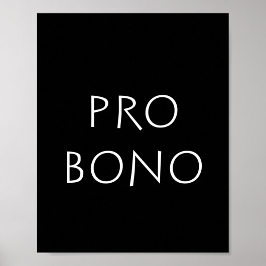 Poster Pro bono (Devant)