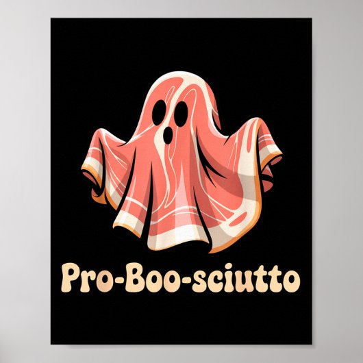 Poster Pro Boo Sciutto Funny Italian Halloween Ghost Pros (Devant)