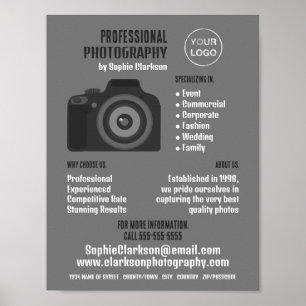 Poster Pro Camera Icon, Photographe, Location de photogra