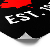 Poster Pro Canada Elbows Up Établie en 1867  (Coin)