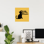 Poster pro-chats pro-choix pro-féminisme (Bureau à domicile)