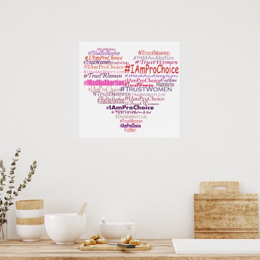 Poster Pro Choice Heart (Cuisine)