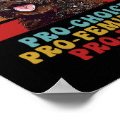 Poster Pro Choice Pro Feminism Pro Chiens (Coin)