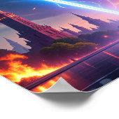 Poster Pro-Democracy USA Lady Liberty Warrior for Freedom (Coin)