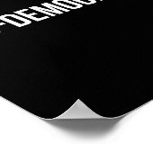 Poster Pro Democracy White Text  (Coin)