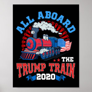 Poster Pro Donald Trump Américain Tout le monde à bord du