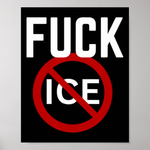 Poster Pro-immigrés anti-glace anti-discrimination anti-T
