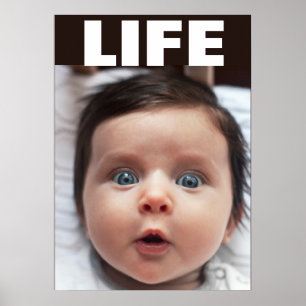 POSTER PRO-LIFE BLUE EYED BABY INFANT LIFE