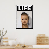POSTER PRO-LIFE HEUREUX BÉBÉ ASIATIQUE VIE INFANTE (Cuisine)