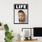POSTER PRO-LIFE HEUREUX BÉBÉ ASIATIQUE VIE INFANTE (Bureau à domicile)