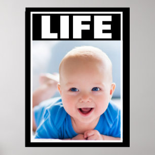 POSTER PRO-LIFE SOURIRE BÉBÉ GARÇON GRAND
