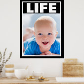 POSTER PRO-LIFE SOURIRE BÉBÉ GARÇON GRAND (Cuisine)