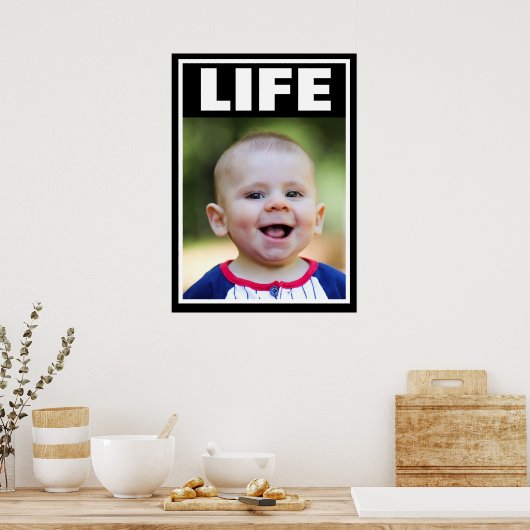 POSTER PRO-LIFE SOURIRE BÉBÉ GARÇON VIE INFANTE (Cuisine)
