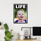POSTER PRO-LIFE SOURIRE BÉBÉ GARÇON VIE INFANTE (Bureau à domicile)