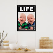 POSTER PRO-LIFE SOURIRE DES GARÇONS À BÉBÉ DOUCE (Cuisine)