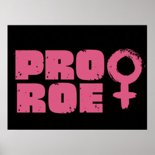 Poster Pro Roe Droits des femmes Word Art