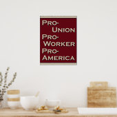 Poster Pro-Union 1940's Design (Cuisine)