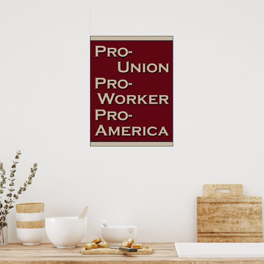 Poster Pro-Union 1940's Design (Cuisine)