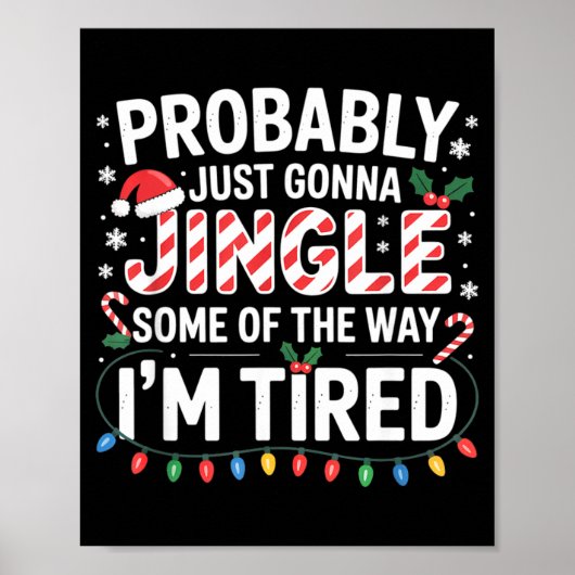 Poster Probablement juste aller tinter un peu de Noël Chr (Devant)