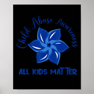 Poster Problème de tous les enfants Maltraitance des enfa