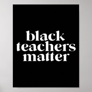 Poster Problème des enseignants noirs Mois de l'histoire