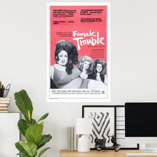 Poster Problème des femmes (Bureau à domicile)