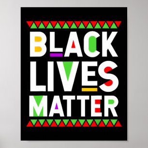 Poster Problème des vies noires Mois de l'histoire des No