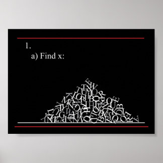 Poster Problème mathématique