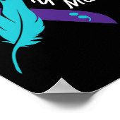 Poster Problème Ruban Suicide Sensibilisation Santé menta (Coin)