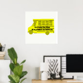 Poster Problèmes de pilote de bus derrière moi (Bureau à domicile)