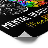 Poster Problèmes de santé mentale de la stigmatisation Se (Coin)